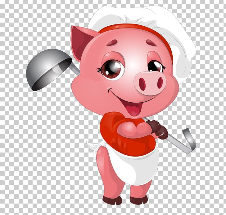Domestic Pig Drawing PNG, Clipart, Cartoon, Chef, Cuteness, Domestic Pig, Drawing Free PNG Download