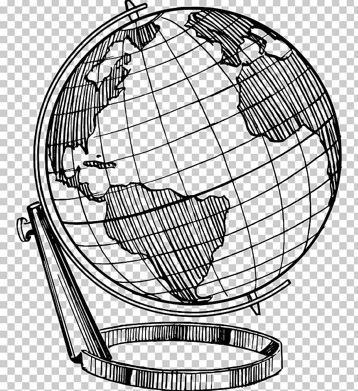 Earth Globe Drawing Line Art PNG, Clipart, Area, Ball, Black And White, Circle, Drawing Free PNG Download