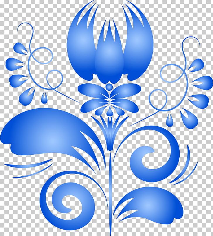 Gzhel Flower PNG, Clipart, Artwork, Black And White, Blue, Blue And White Pottery, Blue Flower Free PNG Download