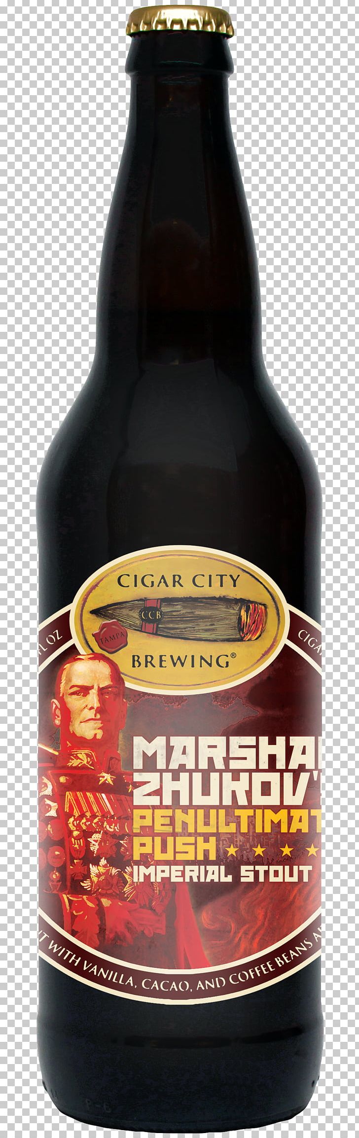 Georgy Zhukov Ale Cigar City Brewing Company Beer Russian Imperial Stout PNG, Clipart, Alcohol By Volume, Ale, Barrel, Beer, Beer Bottle Free PNG Download