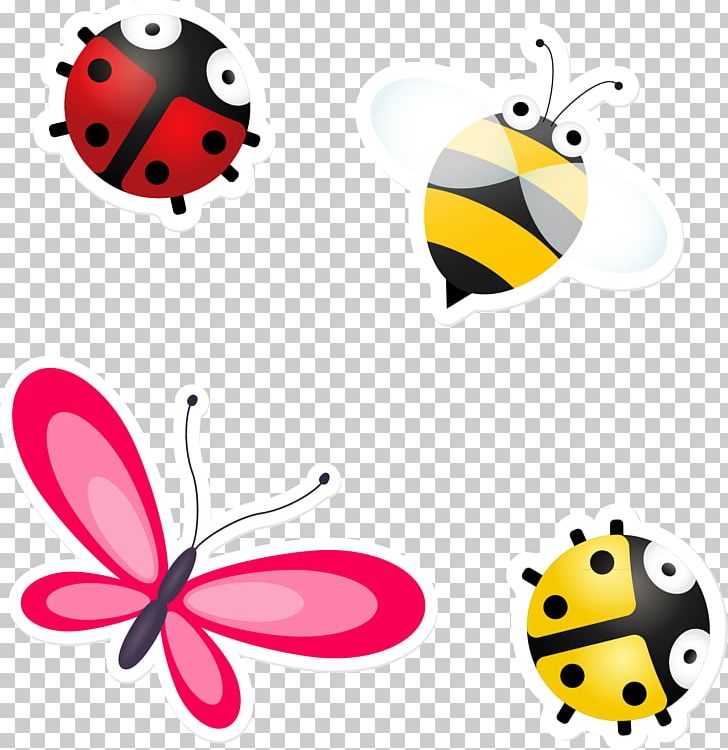 Insect Butterfly Bee PNG, Clipart, Animals, Cartoon, Childrens, Childrens Videos, Cute Insects Free PNG Download
