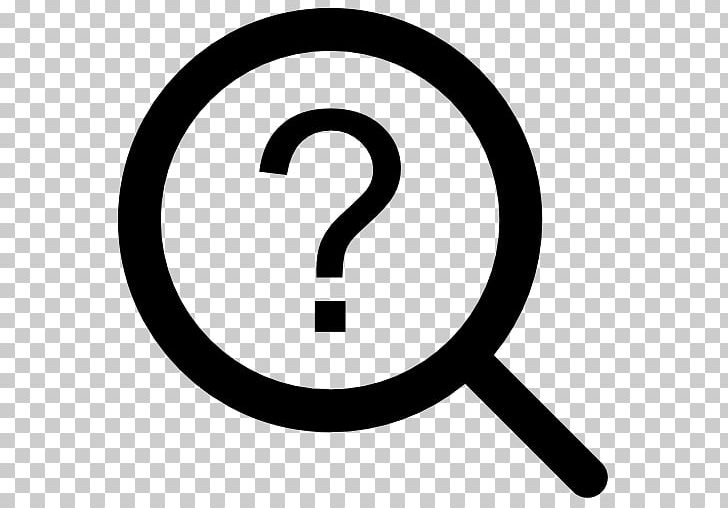 Magnifying Glass Computer Icons Question Mark PNG, Clipart, Area, Black And White, Brand, Circle, Computer Icons Free PNG Download