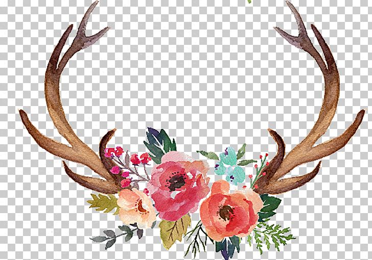 Deer Antler Flower Moose PNG, Clipart, Animals, Animation, Cartoon, Cartoon Antlers, Craft Free PNG Download