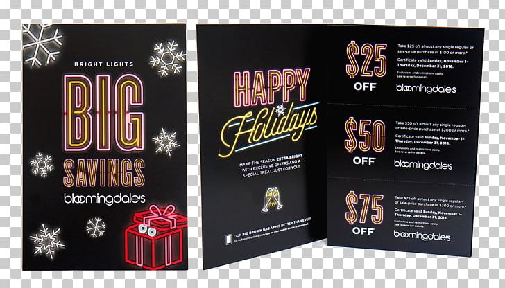 Bloomingdale's Holiday Flyer Christmas Gift PNG, Clipart,  Free PNG Download