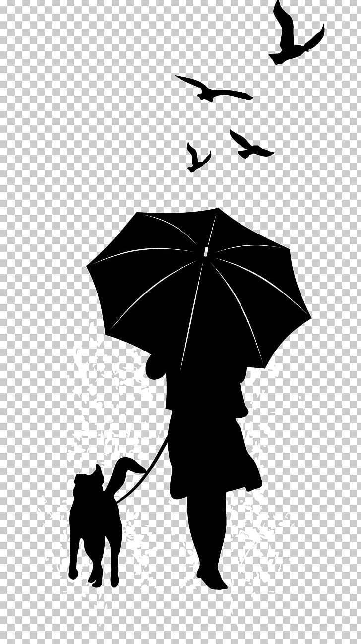 Dog Silhouette Umbrella Illustration PNG, Clipart, Animals, Black And White, Cute Dog, Dogs, Dog Shit And Human Shit Is Xxx Free PNG Download