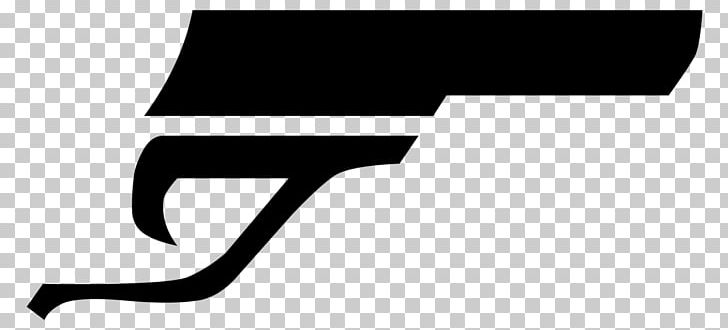 James Bond Film Series Firearm Logo Gun PNG, Clipart, Angle, Art, Black, Black And White, Brand Free PNG Download