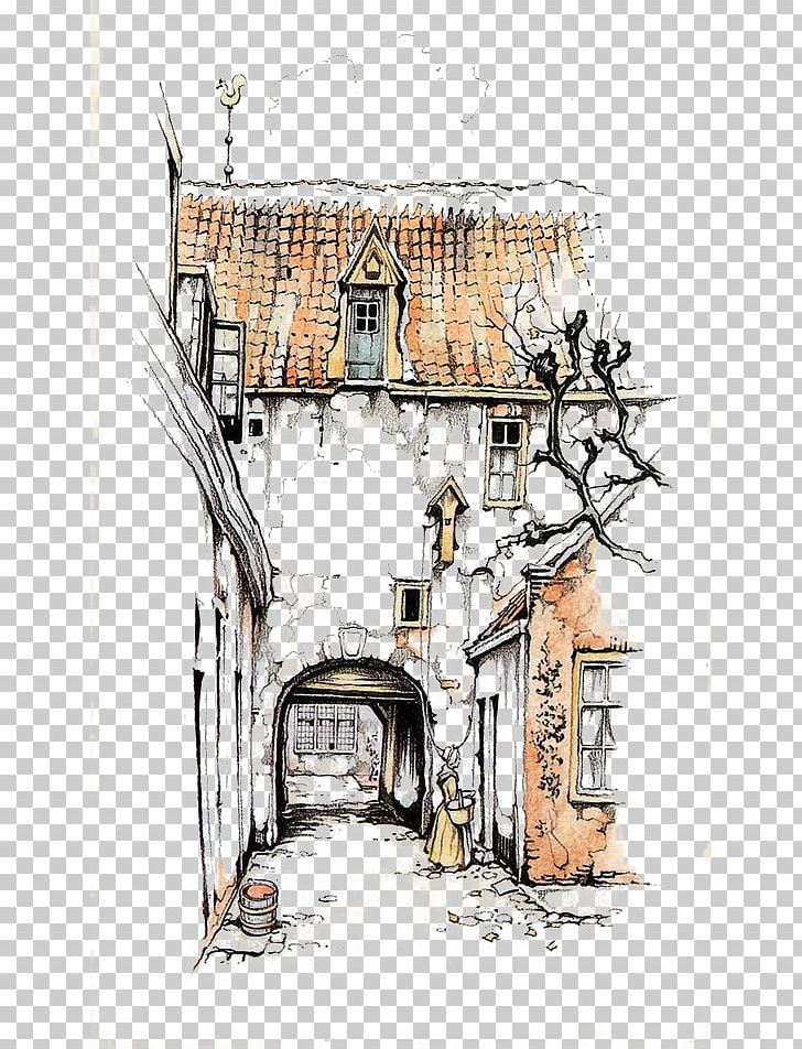 Watercolor Painting Drawing Illustration PNG, Clipart, Anton Pieck, Architecture, Art, Artist, Build Free PNG Download