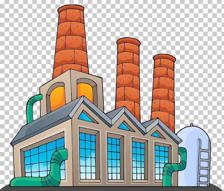 factory building cartoon