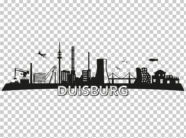 Steel Skyline Wall Decal Duisburg Essen PNG, Clipart, Black And White, Brand, City, Creativity, Duisburg Free PNG Download
