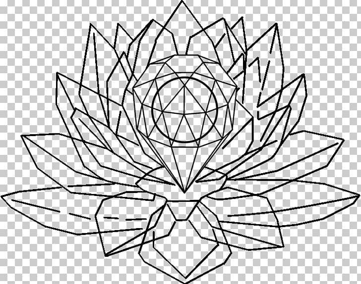 Drawing Crystal Painting Line Art Floral Design PNG, Clipart, Art, Artwork, Black And White, Circle, Crystal Free PNG Download
