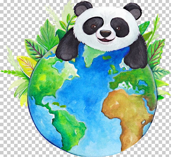 Earth Giant Panda T-shirt PNG, Clipart, Animals, Bear, Blue Earth, Carnivoran, Child Free PNG Download