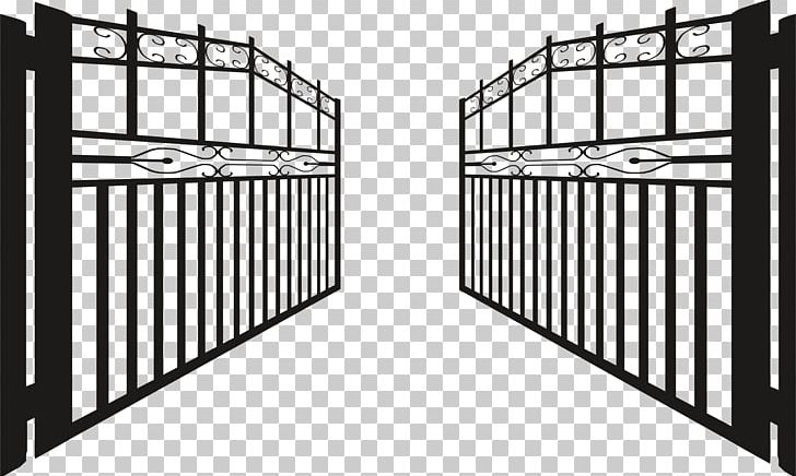 Gate Fence PNG, Clipart, Angle, Architecture, Black, Black And White, Computer Icons Free PNG Download