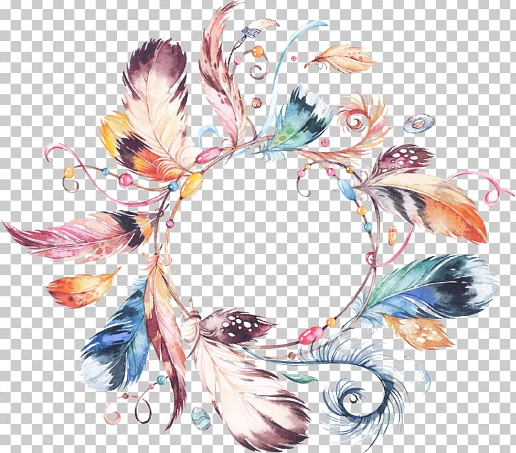 Wedding Invitation Wreath Watercolor Painting Flower Bouquet PNG, Clipart, Bead, Bohochic, Circle, Crown, Drawing Free PNG Download