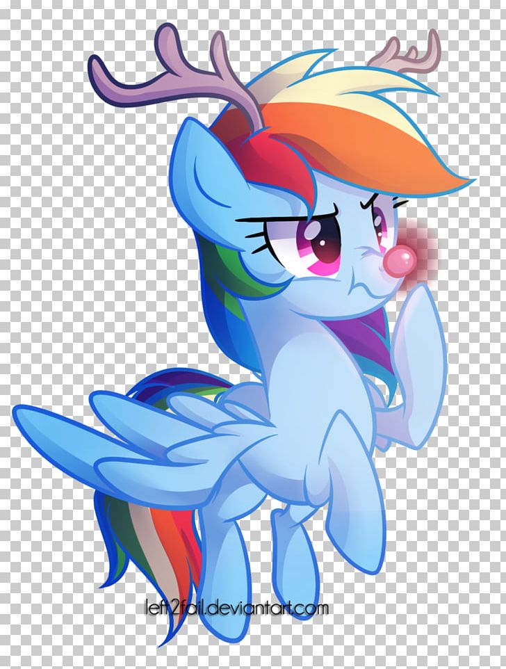 Rainbow Dash Pony Rudolph Reindeer Rarity PNG, Clipart, 4chan, Animal Figure, Anime, Art, Cartoon Free PNG Download