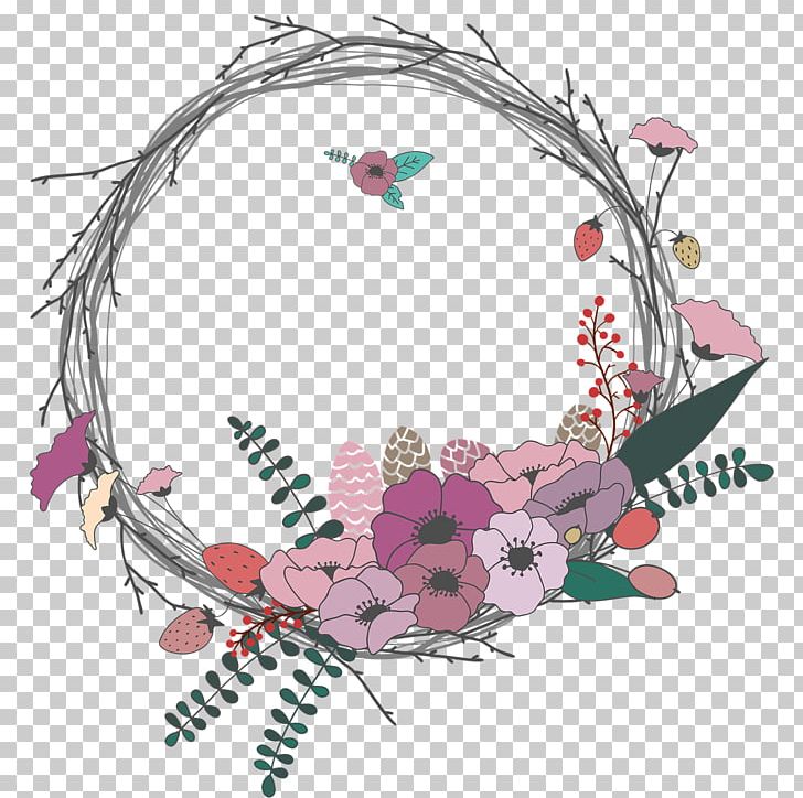 Wedding Invitation Wreath Flower Bouquet PNG, Clipart, Art, Branch, Cut Flowers, Flora, Floral Design Free PNG Download