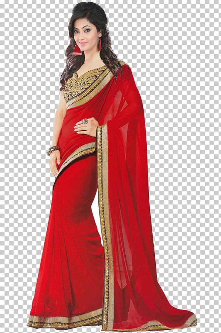 Zari Banarasi Sari Georgette Gota PNG, Clipart, Banarasi Sari, Blouse, Chiffon, Clothing, Fashion Free PNG Download