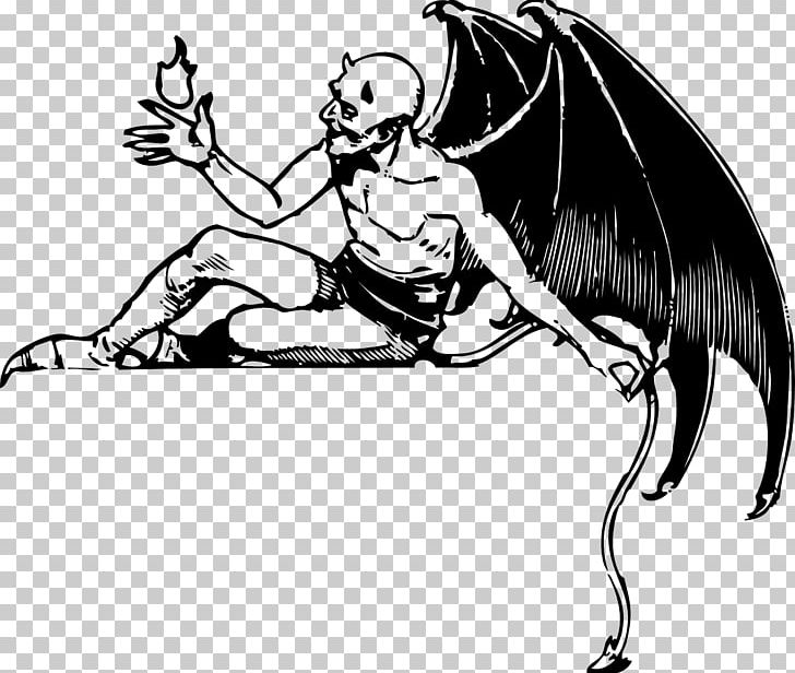 Devil Satan Lucifer PNG, Clipart, Artwork, Black And White, Cartoon, Demon, Devil Free PNG Download