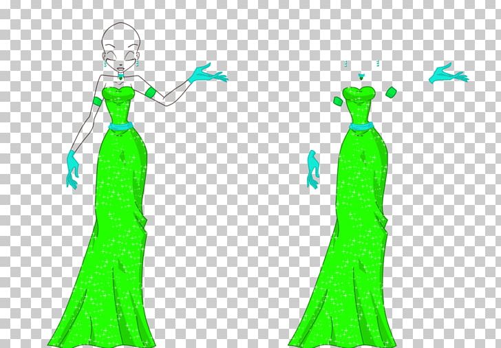 Gown Green Graphics Costume Fiction PNG, Clipart, Character, Clothing, Costume, Costume Design, Dress Free PNG Download