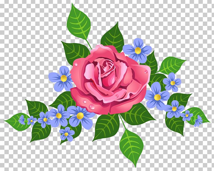 Pink Rose Decorative Element PNG, Clipart, Art, Blue, Clipart, Color, Decorative Elements Free PNG Download