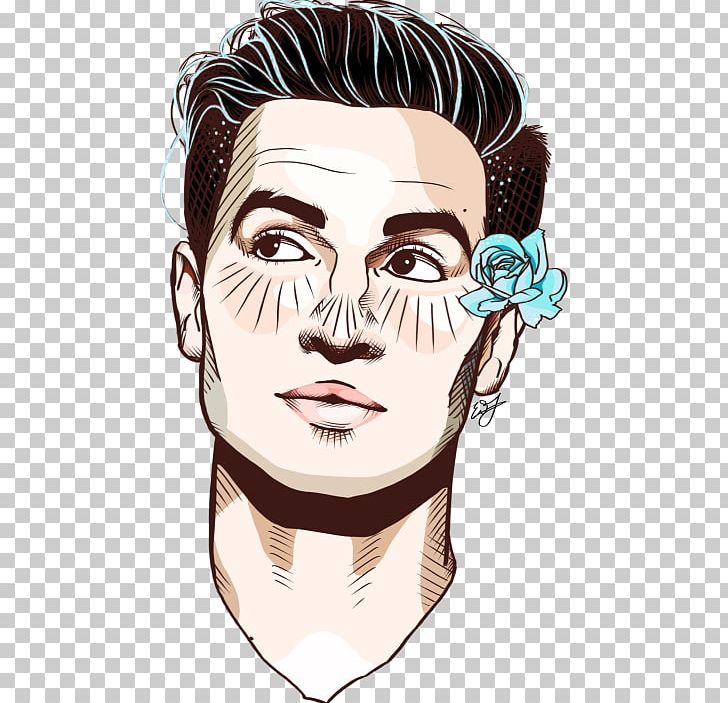 Brendon Urie Panic! At The Disco Drawing The Cab Fan Art PNG, Clipart, Art, Cab, Cartoon, Cheek, Chin Free PNG Download