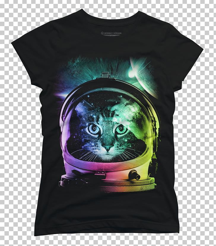 Cat Desktop T-shirt Astronaut Kitten PNG, Clipart, Animals, Astronaut, Black, Bluza, Brand Free PNG Download