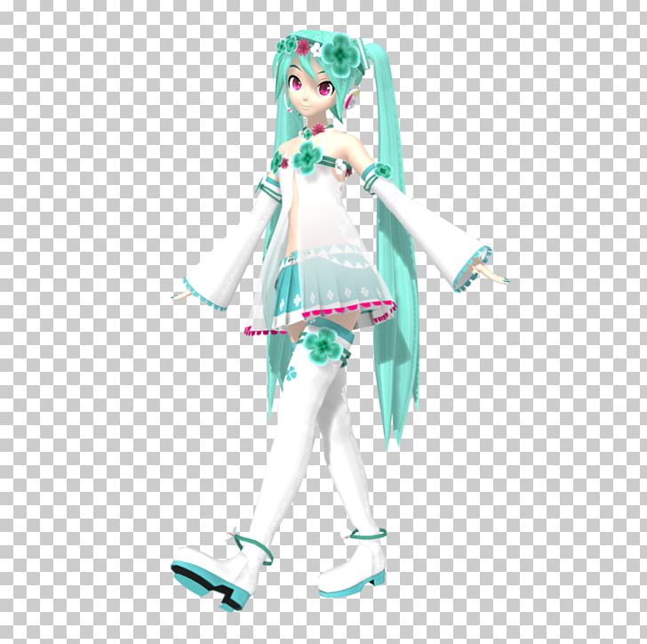 Hatsune Miku MikuMikuDance Turquoise Character Teal PNG, Clipart, Belly Dance, Character, Clothing, Costume, Costume Design Free PNG Download