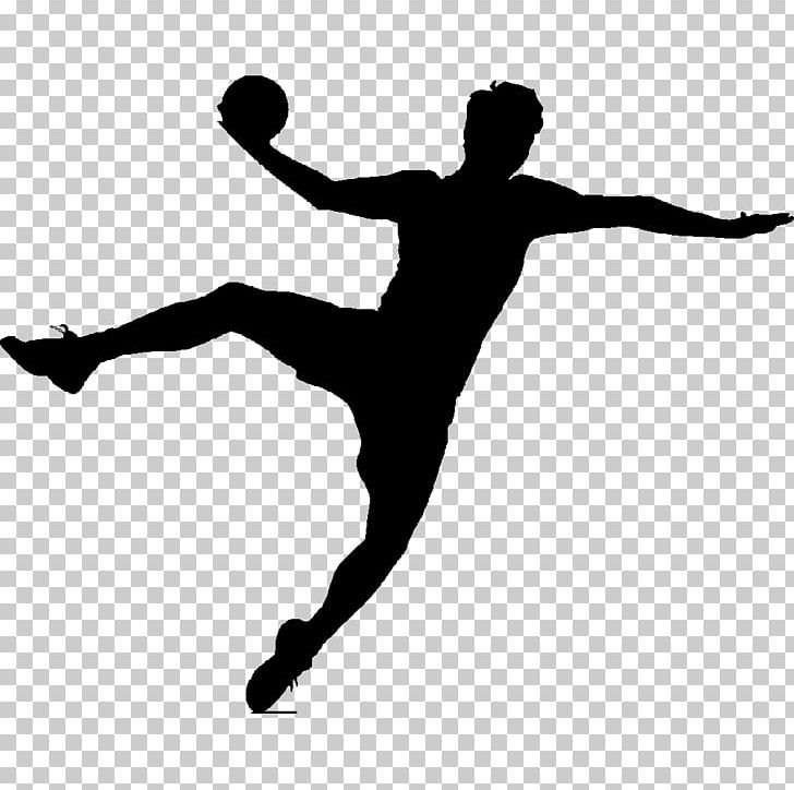Handball Player Sport Silhouette Photography PNG, Clipart, Arm, Athlete, Balance, Ballet Dancer, Black And White Free PNG Download