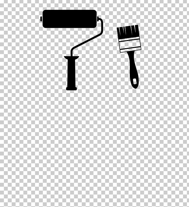 Paintbrush Paint Rollers PNG, Clipart, Acrylic Paint, Angle, Art, Black And White, Brand Free PNG Download
