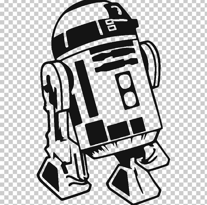 R2-D2 C-3PO Wall Decal Sticker PNG, Clipart, Artwork, Black, Computer, Etsy, Fictional Character Free PNG Download