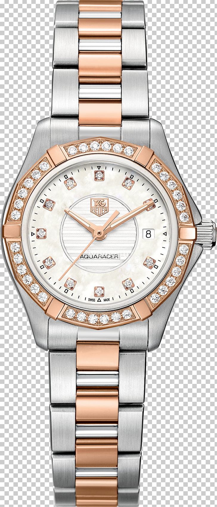 TAG Heuer Aquaracer Watch Jewellery Chronograph PNG, Clipart, Accessories, Brand, Brown, Chronograph, Diamond Free PNG Download