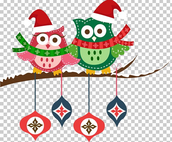 Santa Claus Owl Christmas PNG, Clipart, Animals, Area, Beak, Cartoon, Cartoon Owl Free PNG Download