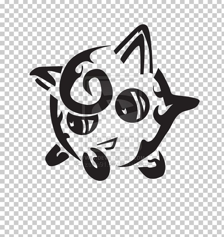 Cat Pokemon Black & White Jigglypuff PNG, Clipart, Animals, Art, Black, Black And White, Carnivoran Free PNG Download
