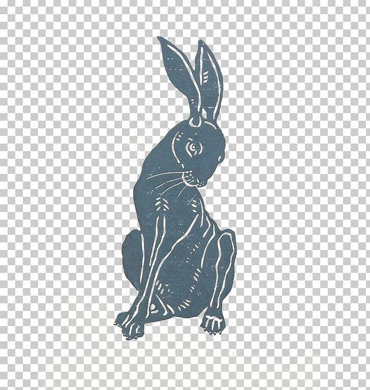 March Hare Red Fox Printmaking Woodcut PNG, Clipart, Animal, Animals, Art, Blue, Bunny Free PNG Download