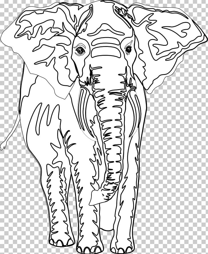 Line Art African Elephant Visual Arts PNG, Clipart, Ant, Arm, Big Cats, Black White, Carnivoran Free PNG Download