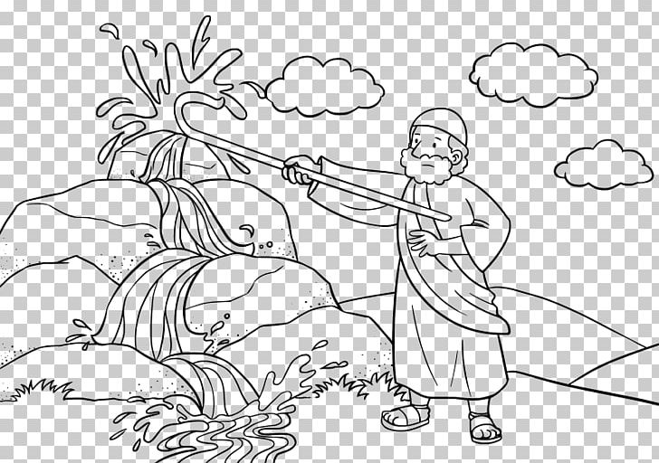 Book Of Exodus Bible Golden Calf Coloring Book Burning Bush PNG, Clipart, Angle, Arm, Bible, Bible Story, Black And White Free PNG Download