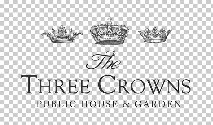 The Three Crowns Pub Logo Billingshurst PNG, Clipart, Bar, Billingshurst, Black And White, Brand, Crown Free PNG Download