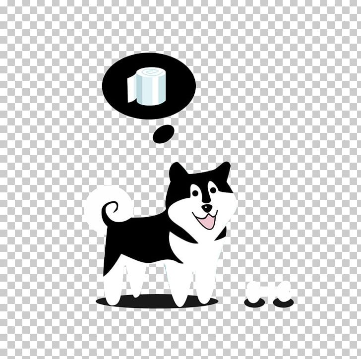Siberian Husky Dog Breed Black And White PNG, Clipart, Animals, Animation, Art, Background Black, Black Free PNG Download