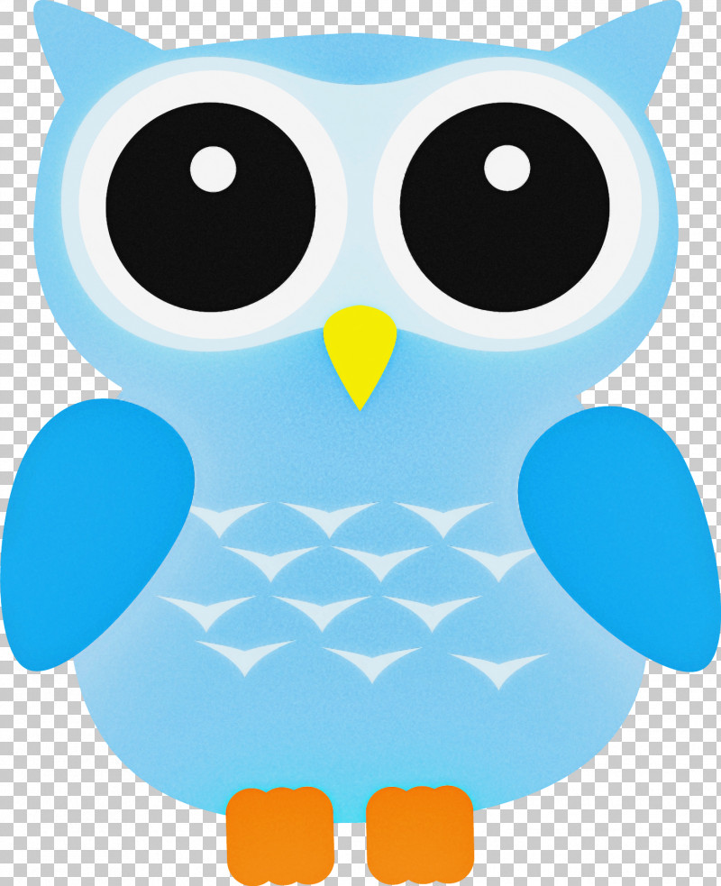 Owl Turquoise Cartoon Aqua Bird PNG, Clipart, Aqua, Bird, Bird Of Prey, Cartoon, Owl Free PNG Download