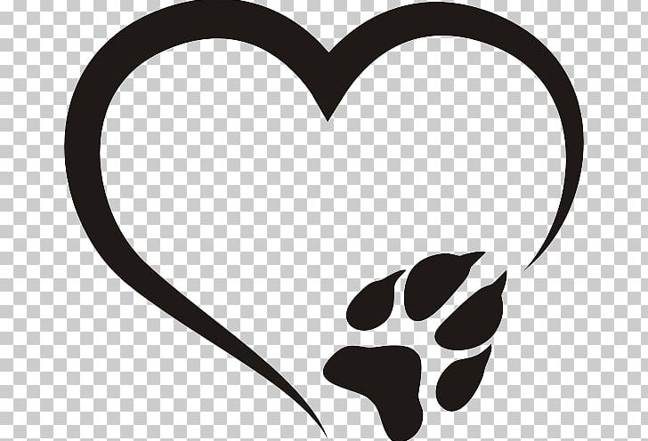Heart Paw .de Wall Decal White PNG, Clipart, 2018, Bedroom, Black And White, Color, Heart Free PNG Download
