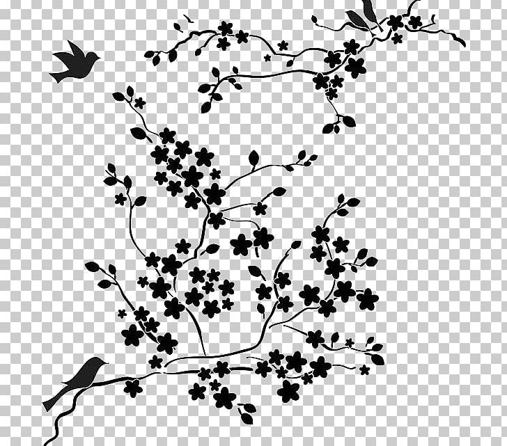 Stencil Cherry Blossom Craft Art PNG, Clipart, Aerosol Paint, Art, Black, Black And White, Blossom Free PNG Download