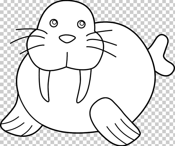 Walrus Coloring Book Puppy Child PNG, Clipart, Art, Black, Black And White, Book, Circ Free PNG Download
