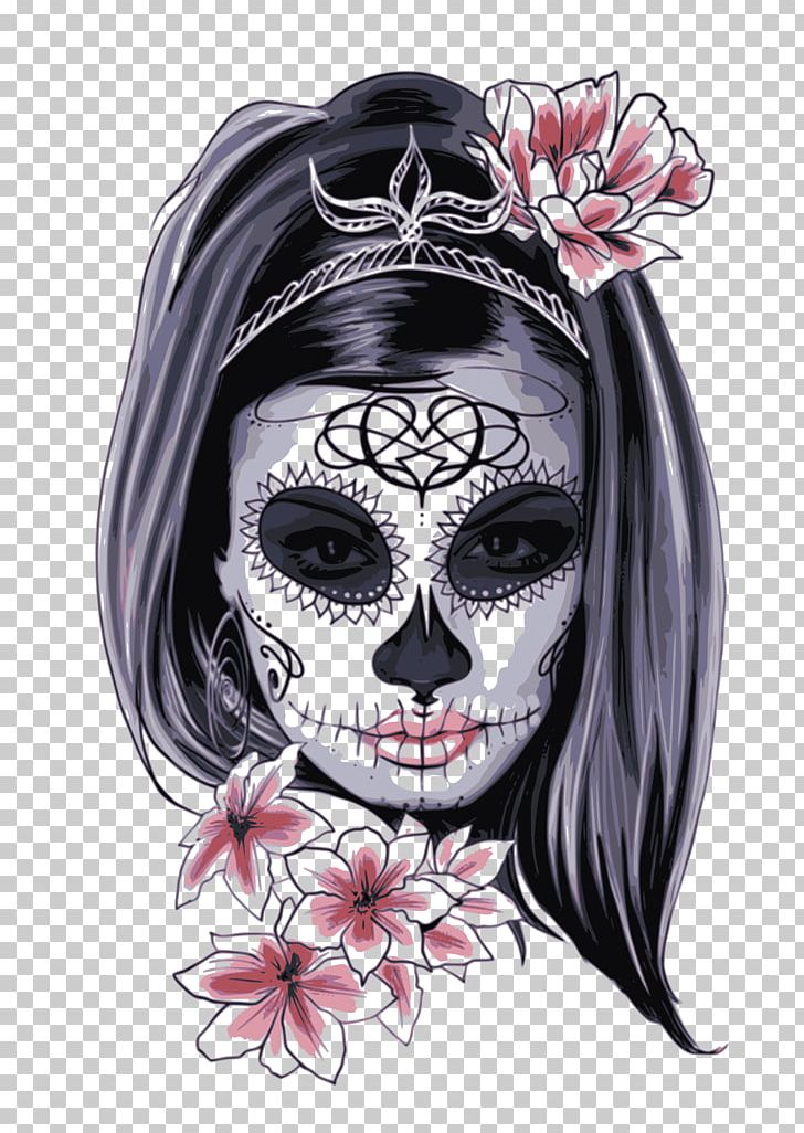 La Calavera Catrina Day Of The Dead Skull Halloween PNG, Clipart, Bone, Calavera, Day Of The Dead, Death, Drawing Free PNG Download
