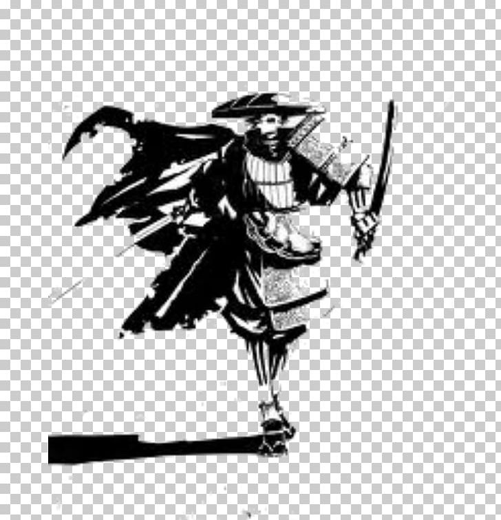 Samurai Art Drawing Japan Rōnin PNG, Clipart, Armour, Art, Black And White, Costume Design, Drawing Free PNG Download