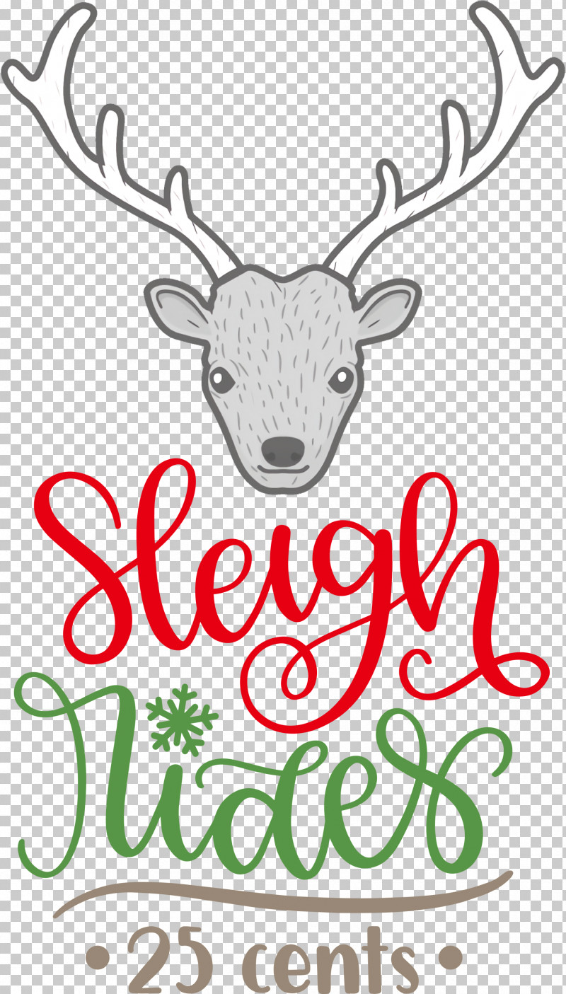 Sleigh Rides Deer Reindeer PNG, Clipart, Antler, Black, Christmas, Christmas Day, Deer Free PNG Download