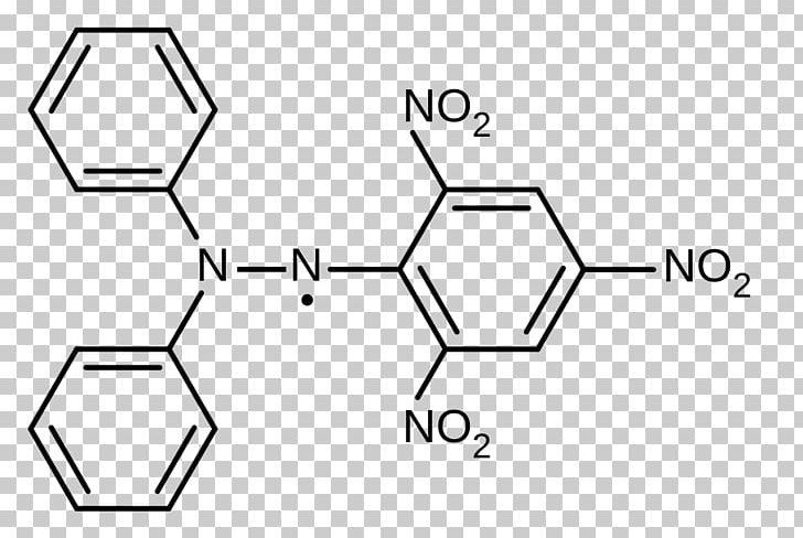 Radical DPPH Molecule Scavenger Sandmeyer Reaction PNG, Clipart, Angle, Black, Black And White, Brand, Chemical Compound Free PNG Download