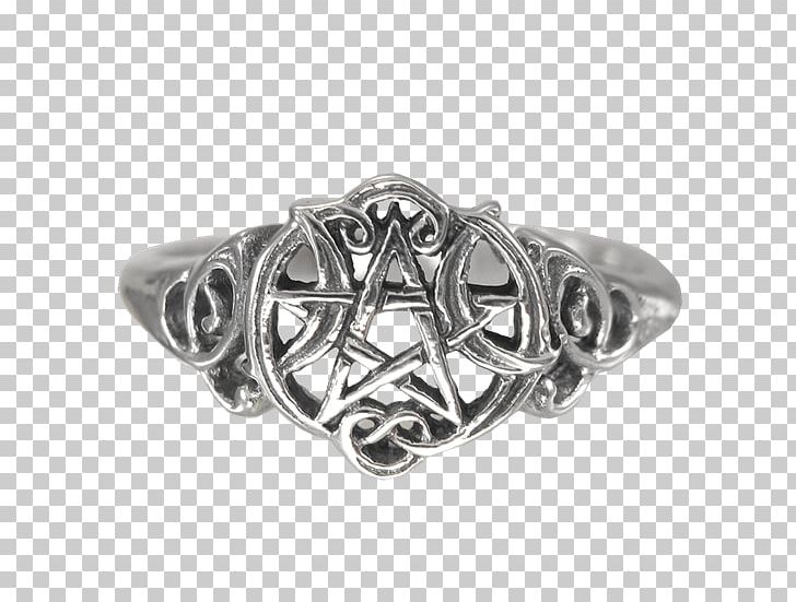 Ring Silver Pentacle Wicca Pentagram PNG, Clipart, Body Jewelry, Bracelet, Celtic Knot, Diamond, Engagement Free PNG Download