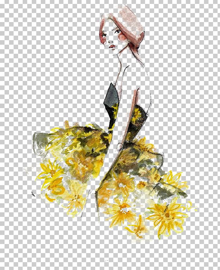 Paper Fashion Illustration New York Fashion Week Illustration PNG, Clipart, Branch, Cartoon, Fashion, Flower, Flower Arranging Free PNG Download