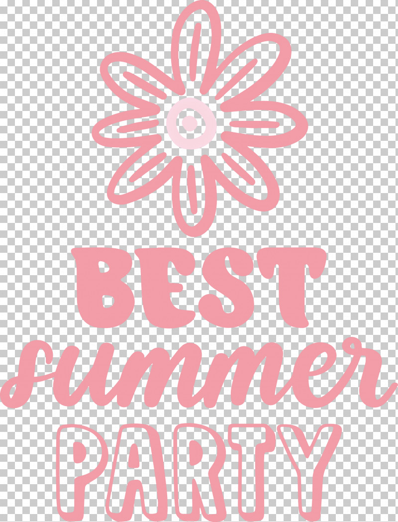Best Summer Party Summer PNG, Clipart, Flower, Line, Logo, Meter, Petal Free PNG Download