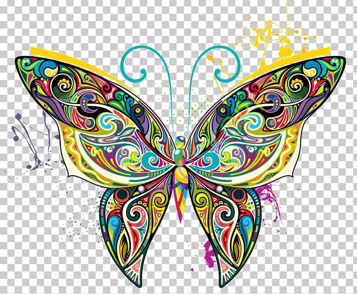 Butterfly Art Illustration PNG, Clipart, Animal, Art Museum, Brush Footed Butterfly, Butterfly Vector, Color Free PNG Download