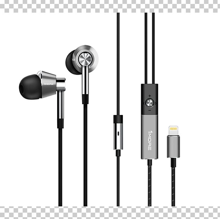 Microphone 1More Triple Driver In-Ear Lightning Headphones Écouteur PNG, Clipart, Apple, Apple Earbuds, Audio, Audio Equipment, Ear Free PNG Download